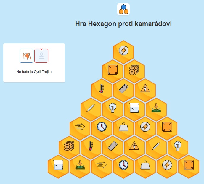 Hra Hexagon proti kamarádovi